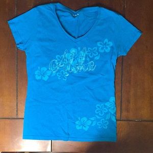 “Aloha” V-Neck T-Shirt